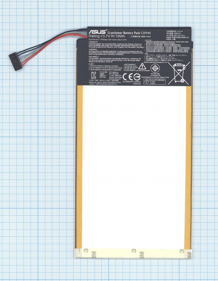 Аккумуляторная батарея C11P1411 для Asus MeMO Pad 10 (ME103K), 3.7В, 19Wh