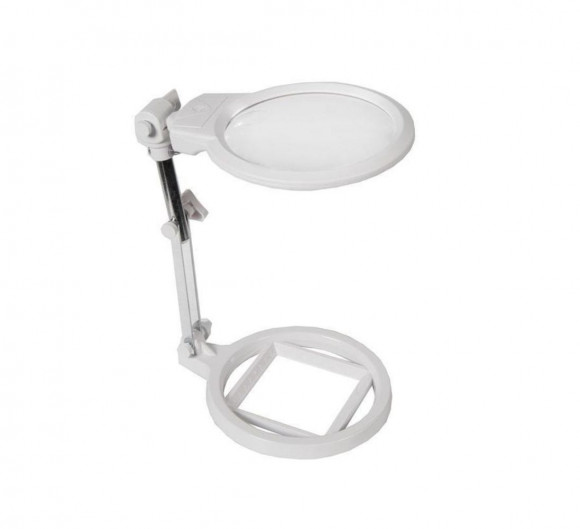 Лупа с подсветкой складная (x2.5) 130mm, (x5) 25mm, 2LED MG3B-1A