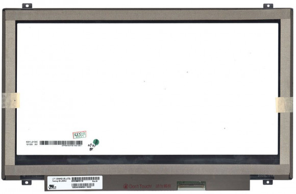 Матрица (экран) для ноутбука LP125WH2(SL)(T2), 12.5", 1366x768, 40 pin, LED, Slim, матовая