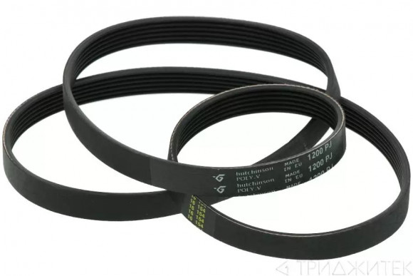 Ремень 1200 J6 Megadyne для Electrolux, Whirlpool, черный