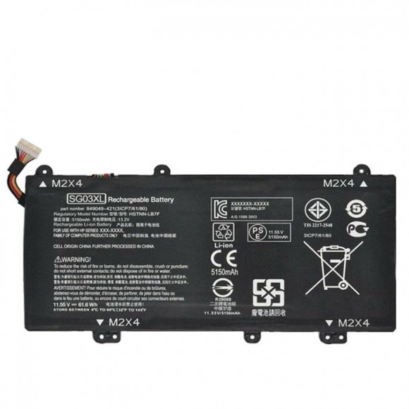 Аккумулятор (батарея) для ноутбука HP Envy 17-U177 (SG03XL) 11.55V 5300mAh