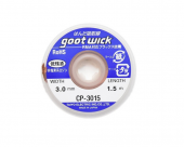 Оплетка (плетенка) для снятия припоя Goot, 3мм*1.5м, Япония Оплетка (плетенка) для снятия припоя Goot, 3мм*1.5м, Япония