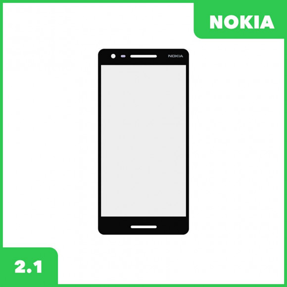 Стекло для переклейки дисплея Nokia 2.1, черный