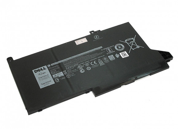 Аккумулятор (батарея) DJ1J0 для ноутбука Dell Latitude 7280, 7480 11.4В, 3685мАч (оригинал)