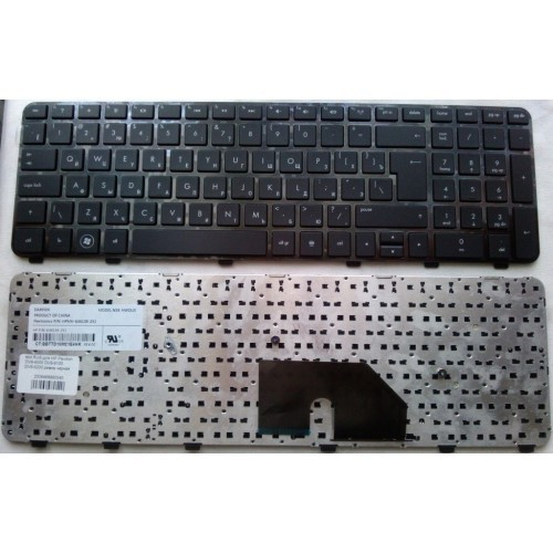 Клавиатура для ноутбука HP Pavilion DV6-6000 DV6-6100 DV6-6200 рамка черная РУССКАЯ РАСКЛАДКА
