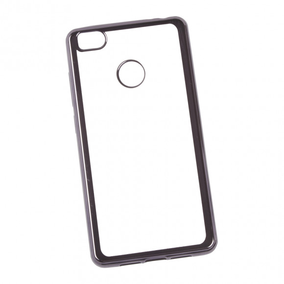 Чехол силиконовый "LP" для Xiaomi Mi 4S TPU (прозрачный с черной хром рамкой)