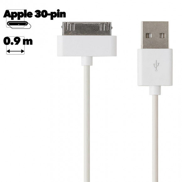 USB Дата-кабель для Apple 30-pin (OEM/техпак) Акция при покупке от 100 шт.!