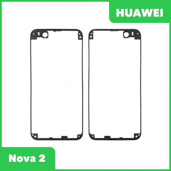 Рамка дисплея (средняя часть) для Huawei Nova 2 (PIC LX9), черная