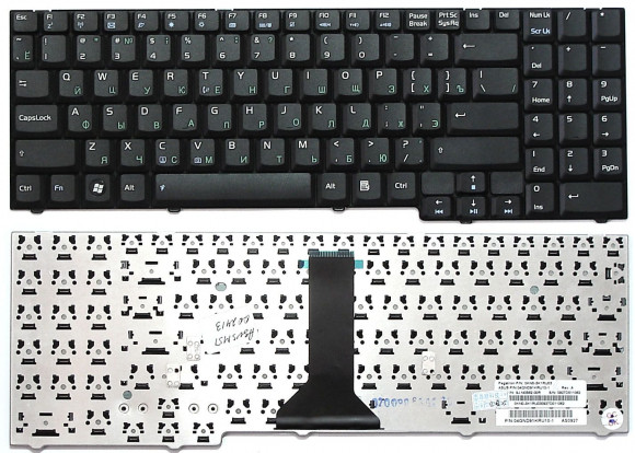 Клавиатура для ноутбука Asus F7Kr, F7L, F7Se, F7Sr, F7Z, M51Se, M51S, X56, черная