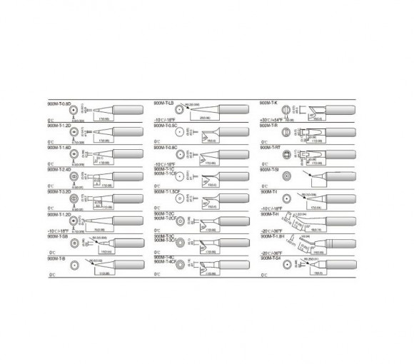 Жало для паяльника Ya Xun YX208i 900M-T-I, черное
