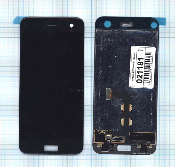 Модуль (матрица + тачскрин) для ZTE Blade S7, черный