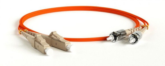 FC-D2-62-LC/PR-ST/PR-H-10M-LSZH-OR Патч-корд волоконно-оптический (шнур) MM 62.5/125, LC-ST, 2.0 мм, duplex, LSZH, 10 м Hyperline