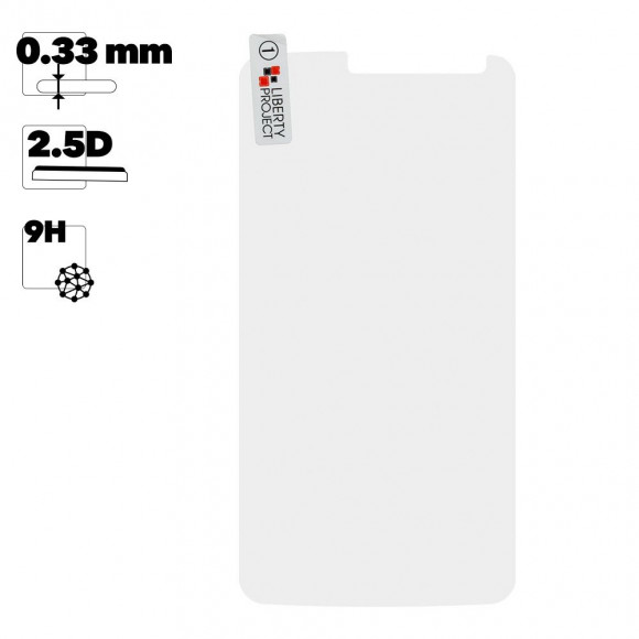 Защитное стекло "LP" для LG Stylus 3 (M400DY) Tempered Glass 0.33 мм, 2.5D, 9H (ударопрочное)