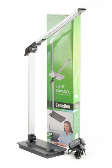 Светильник Camelion KD-846 C02 8Вт, 3000К-4500К-6000К, сенсорное выключение, 3 уровня яркости, чёрный