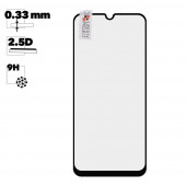 Защитное стекло "LP" для Samsung Galaxy M30s Thin Frame Full Glue с рамкой 0, 33 мм 2, 5D 9H, черное