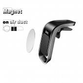 Автомобильный держатель Hoco CA74 Universe Air магнитный, в воздуховод, черный/серебряный Автомобильный держатель Hoco CA74 Universe Air магнитный, в воздуховод, черный/серебряный
