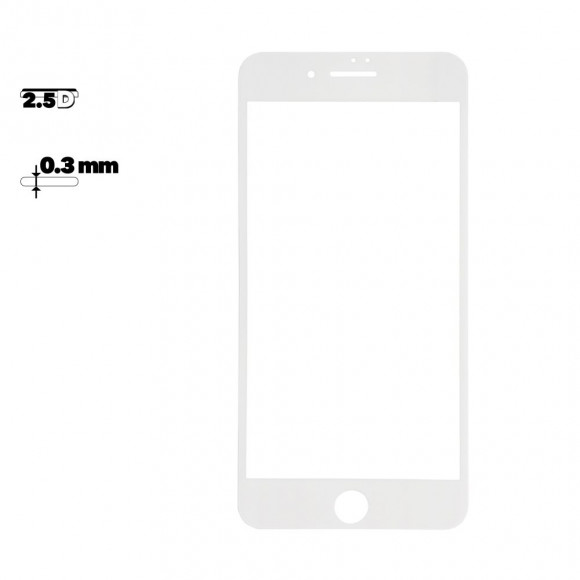 Защитное стекло Remax Perfect Tempered Glass для Apple iPhone 7 Plus, 8 Plus с рамкой, белое