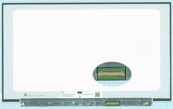 Матрица N161HCA-GA1, 16.1", 1920x1080, 40 pin, LED, Slim, матовая, без креплений