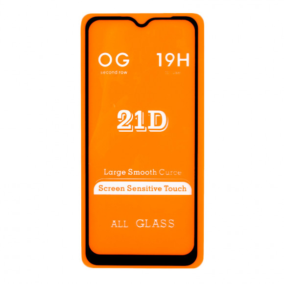 Защитное стекло для Samsung Galaxy A20s (A207F) Full Curved Glass 21D 0, 3 мм (оранжевая подложка)