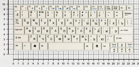 Клавиатура для ноутбука Acer Aspire One A110, A150, D150, D250, ZG5, ZG8, белая Клавиатура для ноутбука Acer Aspire One A110, A150, D150, D250, ZG5, ZG8, белая