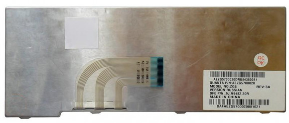 Клавиатура для ноутбука Acer Aspire One A110, A150, D150, D250, ZG5, ZG8, белая Клавиатура для ноутбука Acer Aspire One A110, A150, D150, D250, ZG5, ZG8, белая