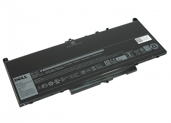 Аккумулятор (батарея) J60J5 для ноутбука Dell Latitude 12 E7270, E7470, 7.6В, 7200мАч (оригинал)