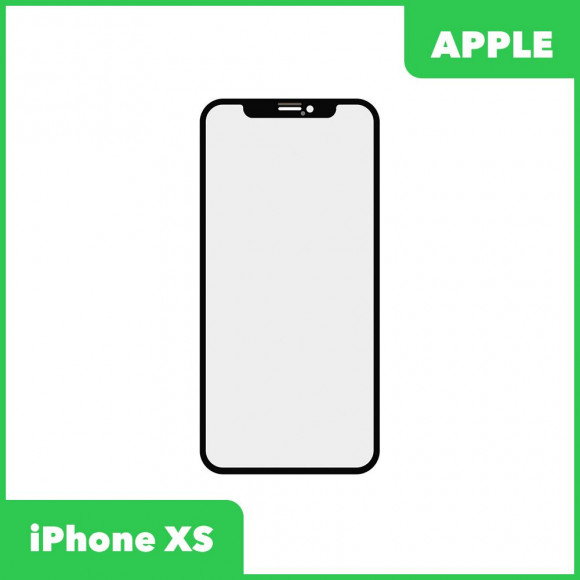 Стекло + OCA для Apple iPhone XS олеофобное покрытие, черный (оригинал)