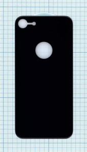 Защитное заднее стекло для Apple iPhone 7, 8, черное