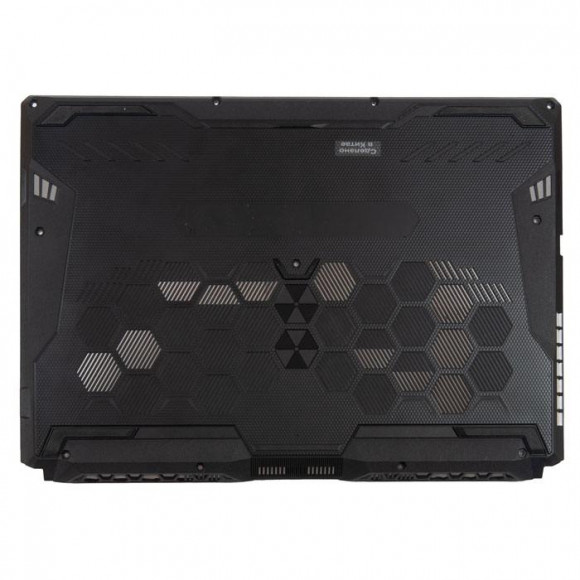 Нижняя часть(поддон, bottom, днище) для Asus FX506QM черный пластик, с разбора