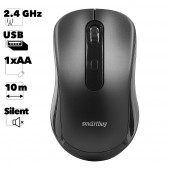 Мышь беспроводная беззвучная Smartbuy ONE 282AG черная Мышь беспроводная беззвучная Smartbuy ONE 282AG черная
