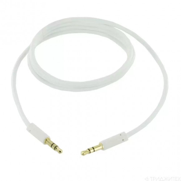 Кабель CAB50 AUX 3, 5 (M) - AUX 3, 5 (M) 1.5м, белый (Vixion)