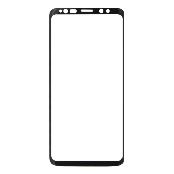 Защитное стекло Baseus All-screen Arc-surface для Samsung Galaxy S9 (G960F) (черная рамка)
