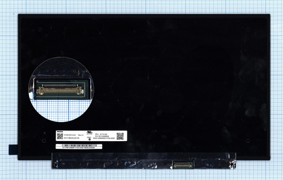 Матрица N140HCR-GA2, 14", 1920x1080 (Full HD), 30 pin, AAS, Slim, матовая, без креплений
