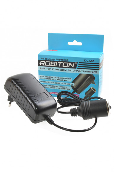 Переходник Robiton DC102 4000мА с гнездом автоприкуривателя