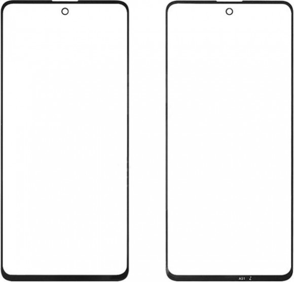 Стекло для переклейки на Samsung A515F Galaxy A51 + OCA (черный)