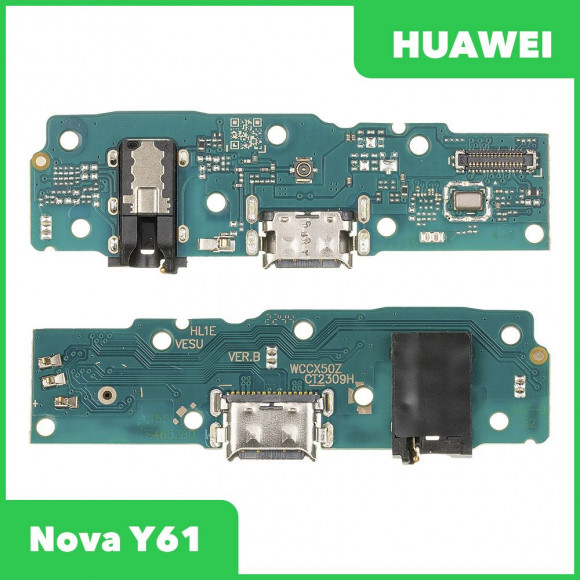 Системный разъем (разъем зарядки) для Huawei Nova Y61 (EVE-LX9N), микрофон