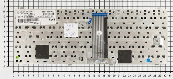 Клавиатура для ноутбука HP Compaq 510, 515, 610, 615, черная