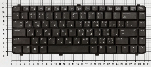 Клавиатура для ноутбука HP Compaq 510, 515, 610, 615, черная