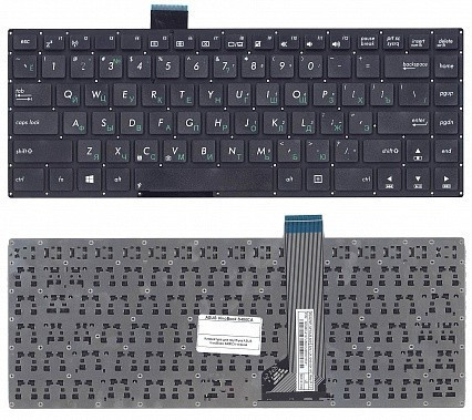 Клавиатура для ноутбука ASUS VIVOBOOK F402 черная, без рамки