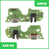 Системный разъем (разъем зарядки) для Oppo A58 4G (CPH2577), микрофон, разъем гарнитуры Системный разъем (разъем зарядки) для Oppo A58 4G (CPH2577), микрофон, разъем гарнитуры