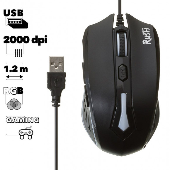 Мышь игровая проводная Smartbuy RUSH 712 черная
