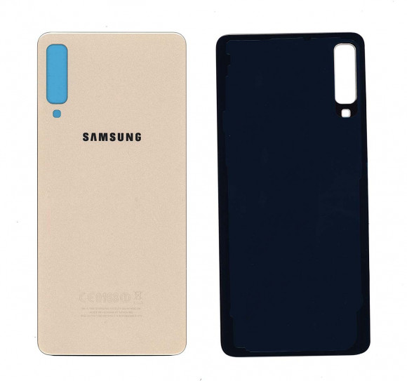 Задняя крышка корпуса для Samsung Galaxy A7 2018 (A750F), золотая Задняя крышка корпуса для Samsung Galaxy A7 2018 (A750F), золотая