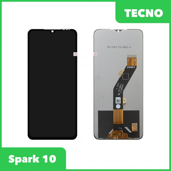 LCD дисплей для Tecno Spark 10 в сборе с тачскрином (черный)