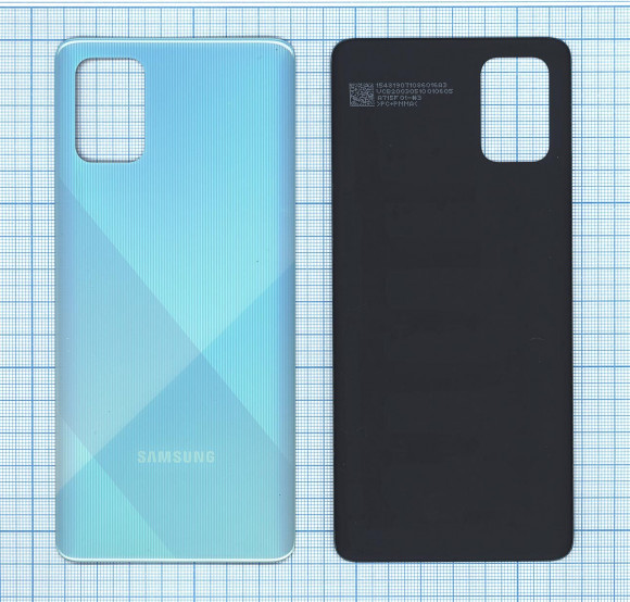 Задняя крышка корпуса для Samsung Galaxy A71 (A715F), синяя