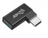 Переходник OTG USB Type A мама на Type-C папа угловой Переходник OTG USB Type A мама на Type-C папа угловой
