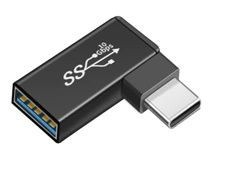 Переходник OTG USB Type A мама на Type-C папа угловой