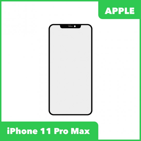 Стекло + OCA для Apple iPhone 11 Pro Max, черный (оригинал)
