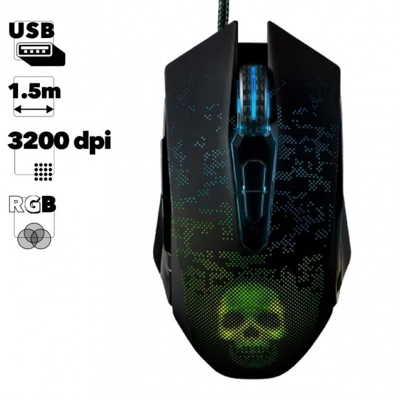Мышь игровая проводная Smartbuy RUSH Nox черная (SBM-734G-K)
