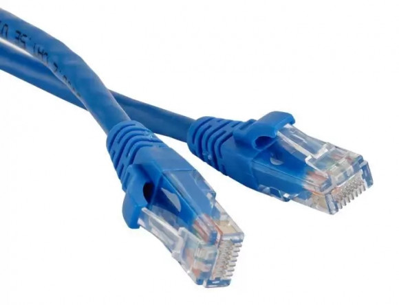 Патч-корд RJ45 - RJ45, 4 пары, UTP, категория 5е, 0.5 м, синий, LSZH, LANMASTER, LAN-PC45/U5E-0.5-BL