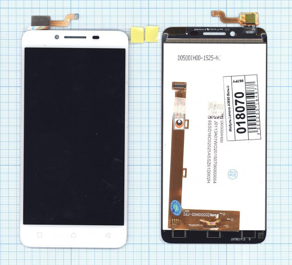 Модуль (матрица + тачскрин) для Lenovo A3690, белый